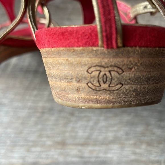 Chanel Red Sandals - Picture 10 of 11